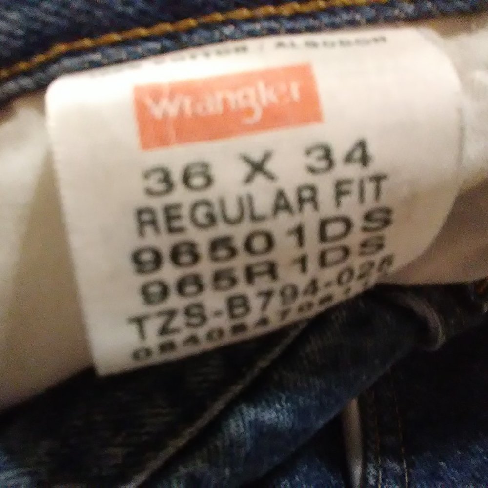 Wrangler Denim Jeans 36 x 34 Mens
